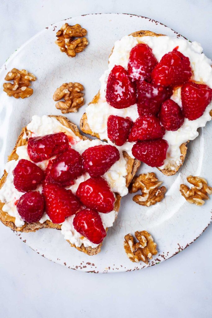 Cottage Cheese & Peanut Butter Toast
