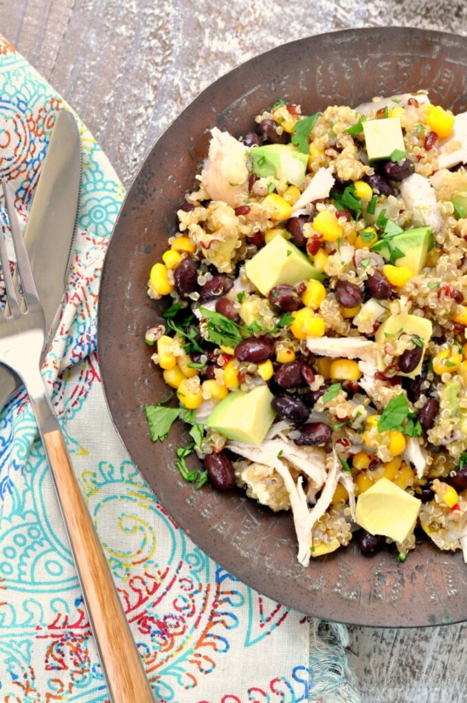 Grilled Chicken with Quinoa & Avocado Salad
