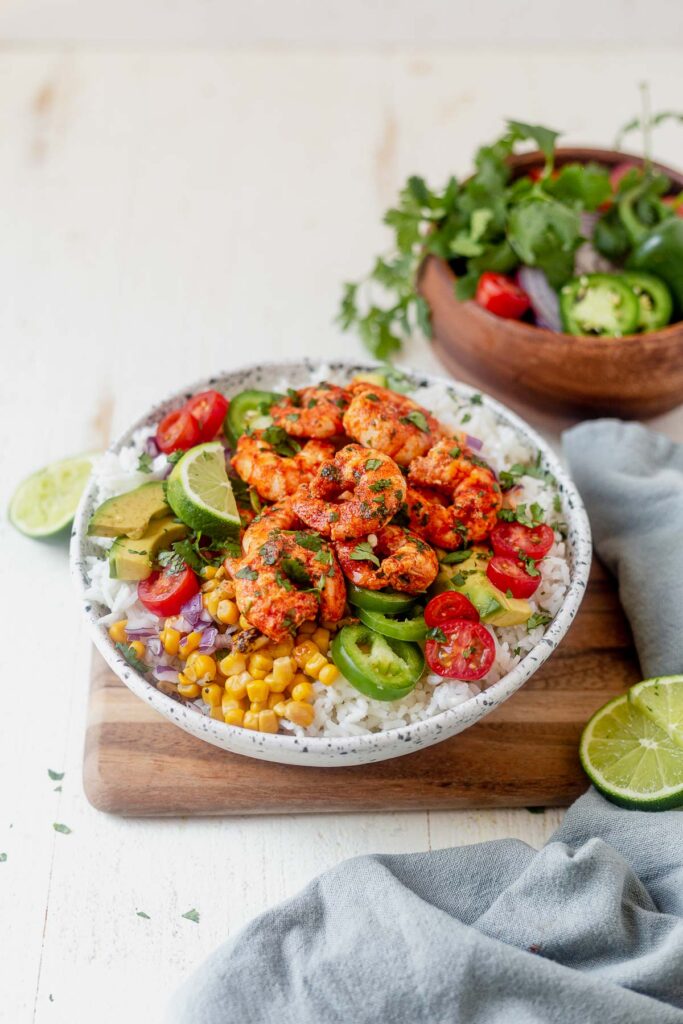 Shrimp and Brown Rice Bowl