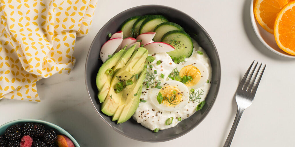 Egg & Cottage Cheese Bowl