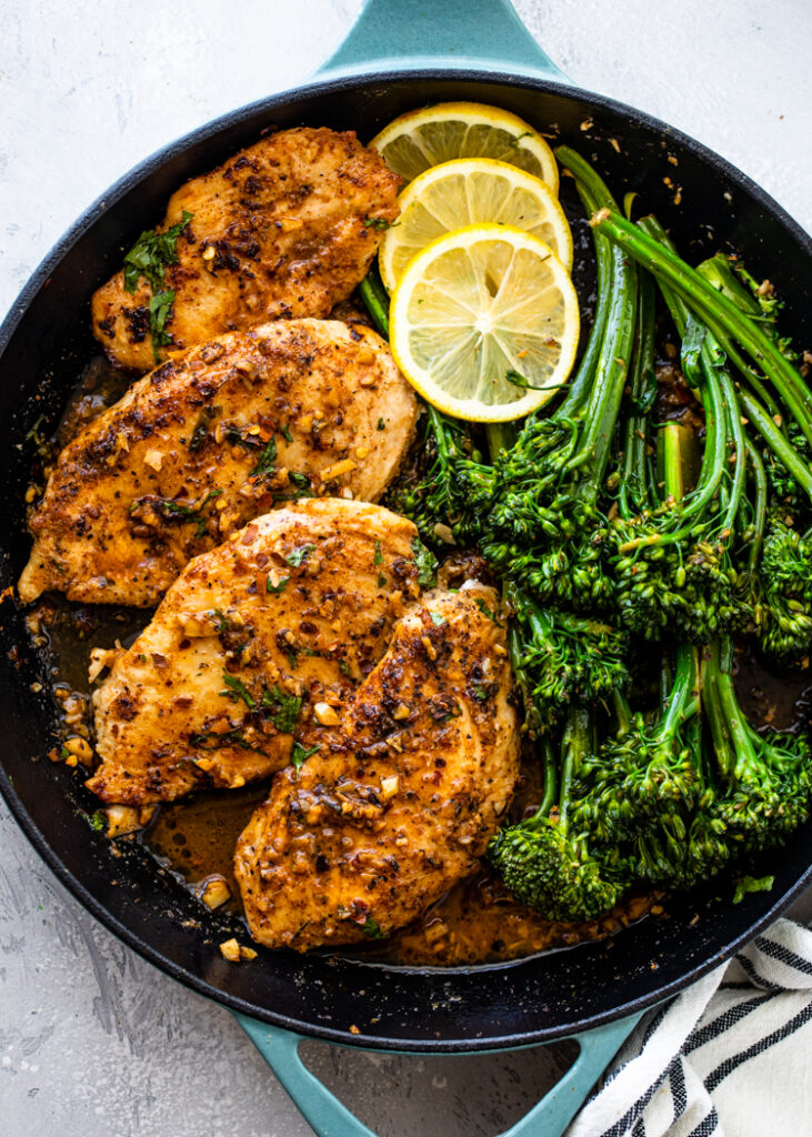 Garlic Butter Chicken with Broccoli