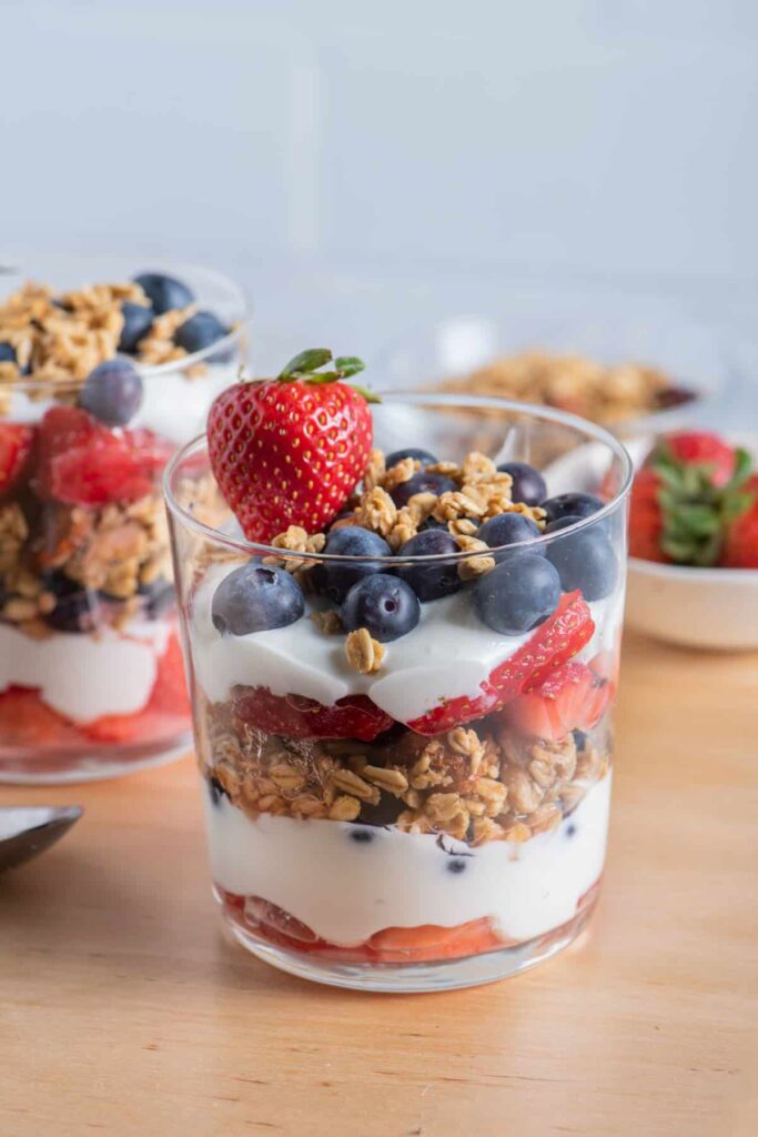 Greek Yogurt Parfait with Berries and Granola