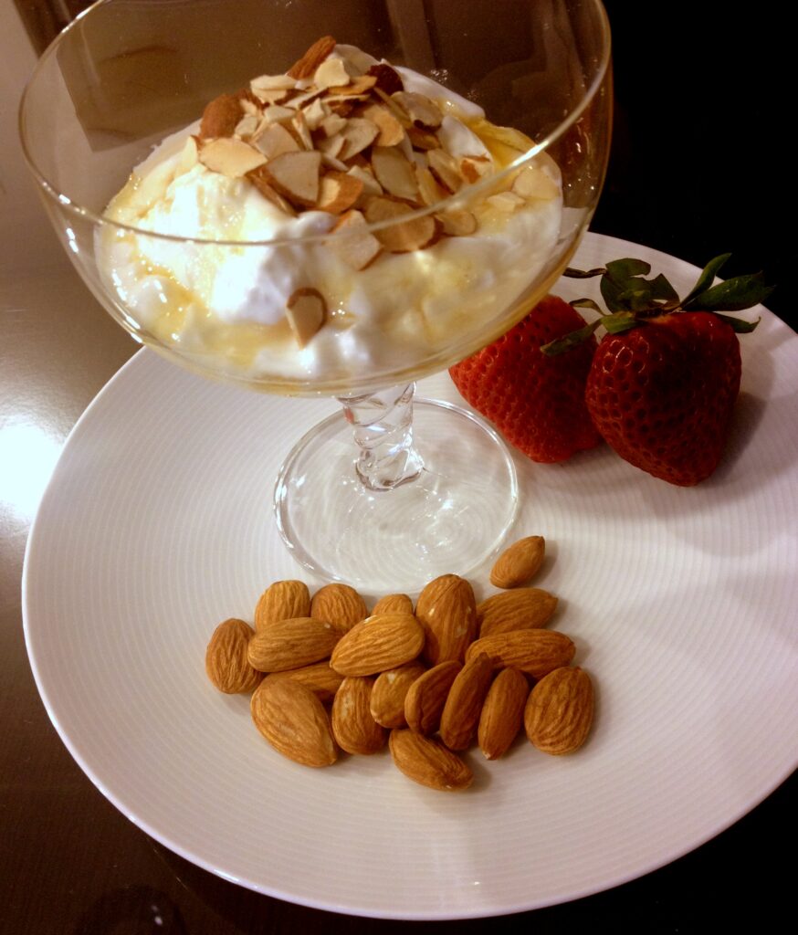 Greek Yogurt with Almonds and Honey