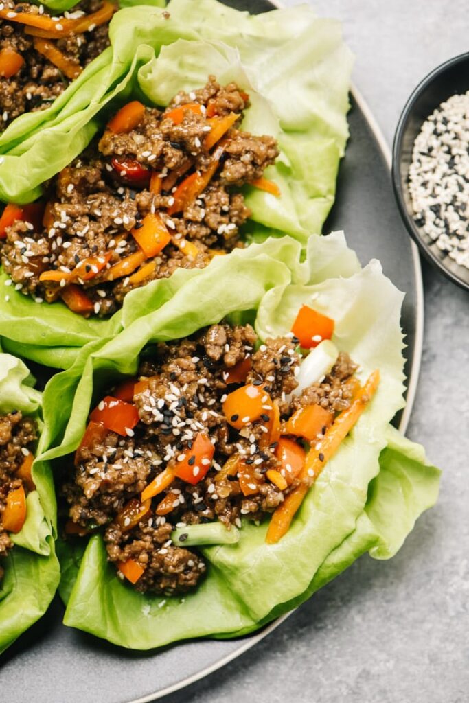 Lean Beef Lettuce Wraps