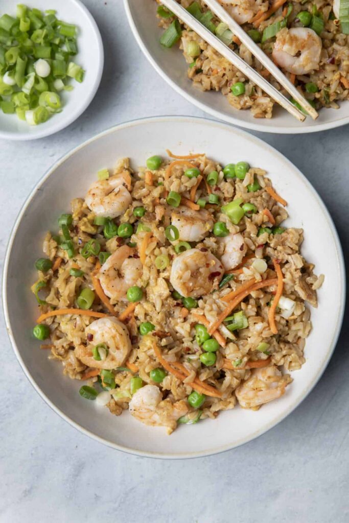 Shrimp Stir-Fry with Brown Rice