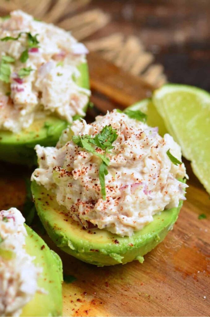 Stuffed Avocado with Chicken Salad
