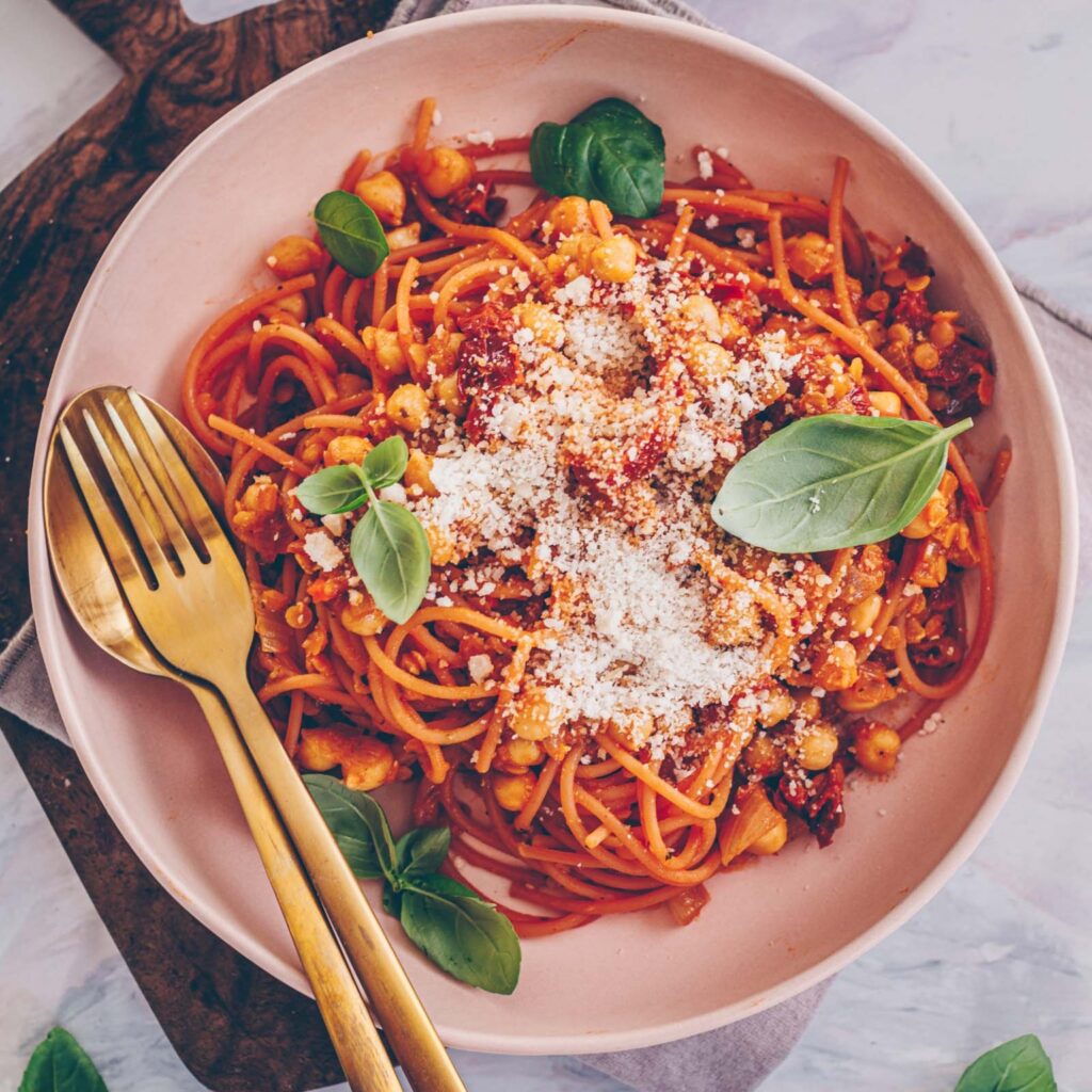 Vegan Protein Pasta with Chickpeas