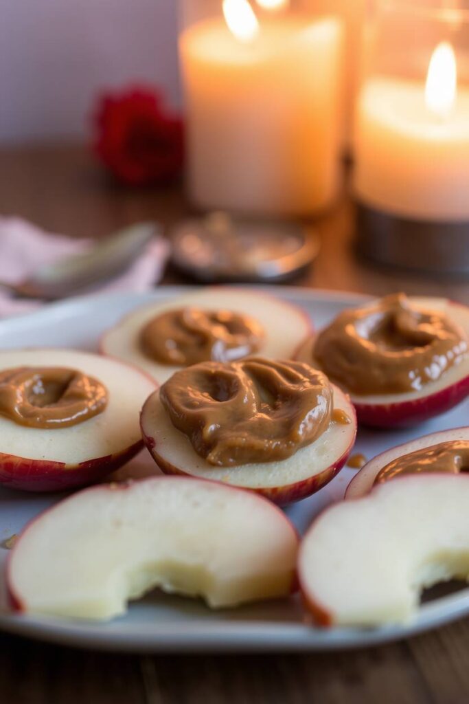Almond Butter on Apple Slices