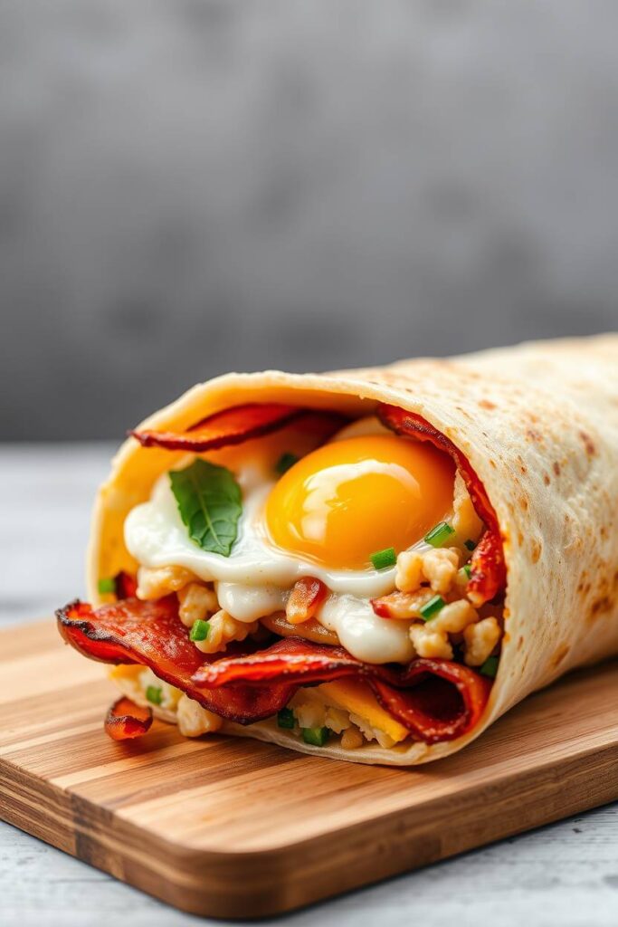 Bacon and Egg Breakfast Burrito