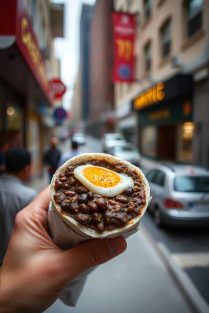 Black Bean and Egg White Breakfast Burrito