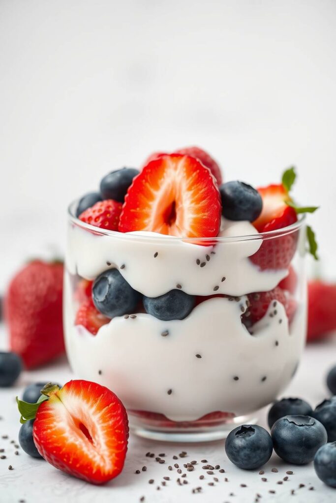 Greek Yogurt Parfait with Berries and Chia