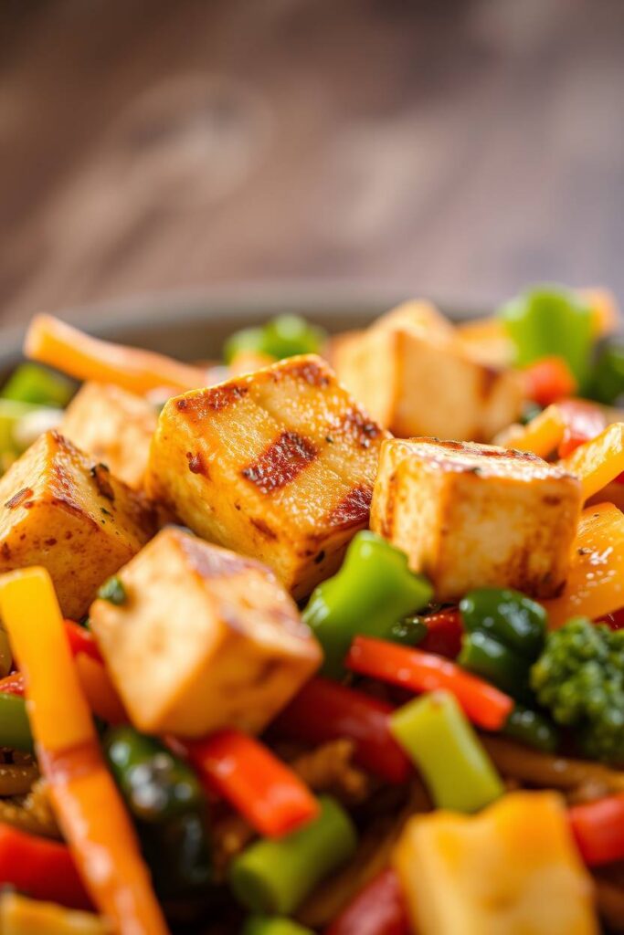 Grilled Tofu and Veggie Stir-Fry