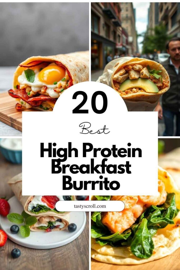 High Protein Breakfast Burrito