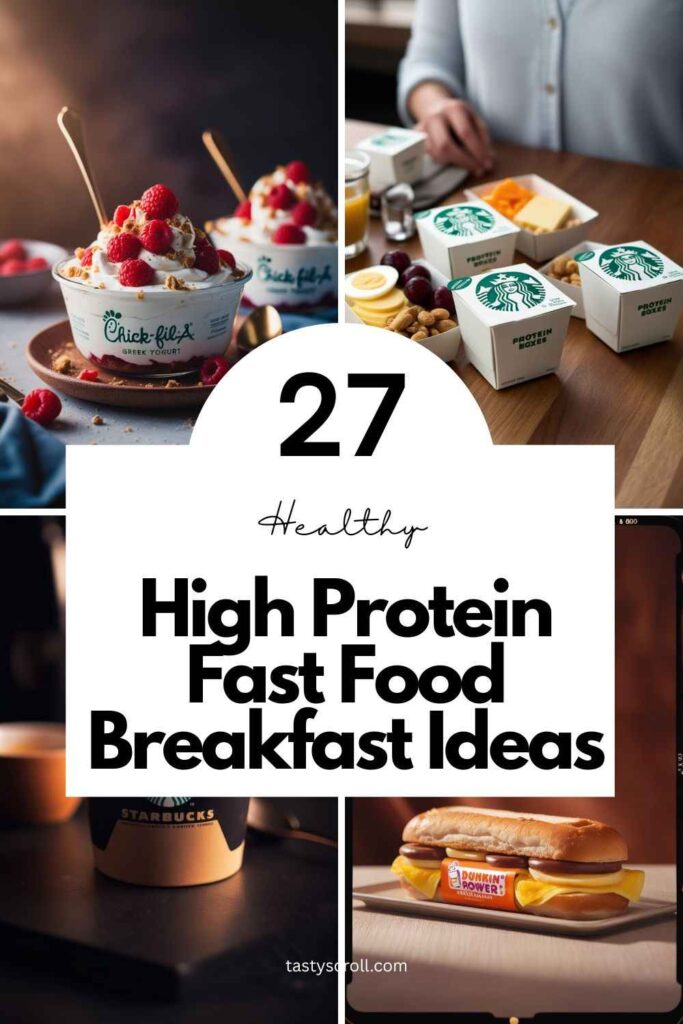 High Protein Fast Food Breakfast