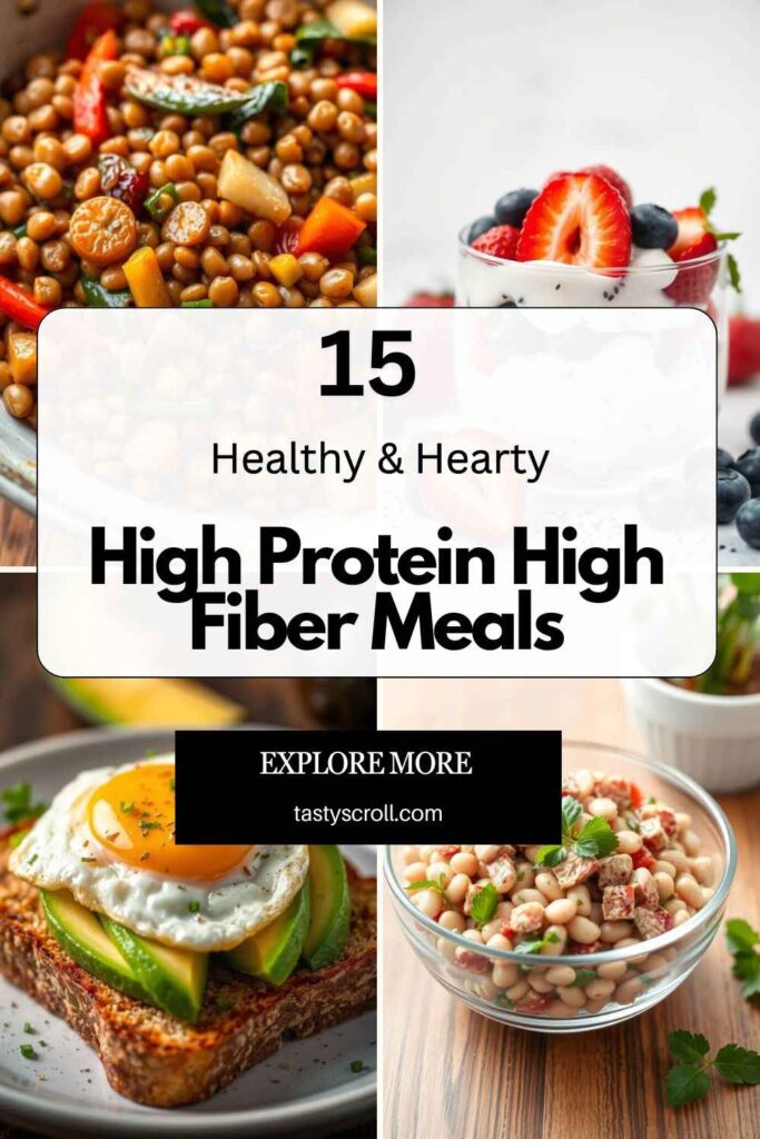 High Protein High Fiber Meals