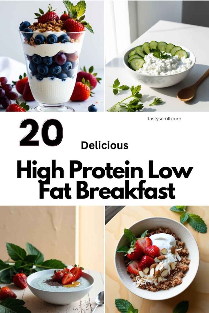 High Protein Low Fat Breakfast
