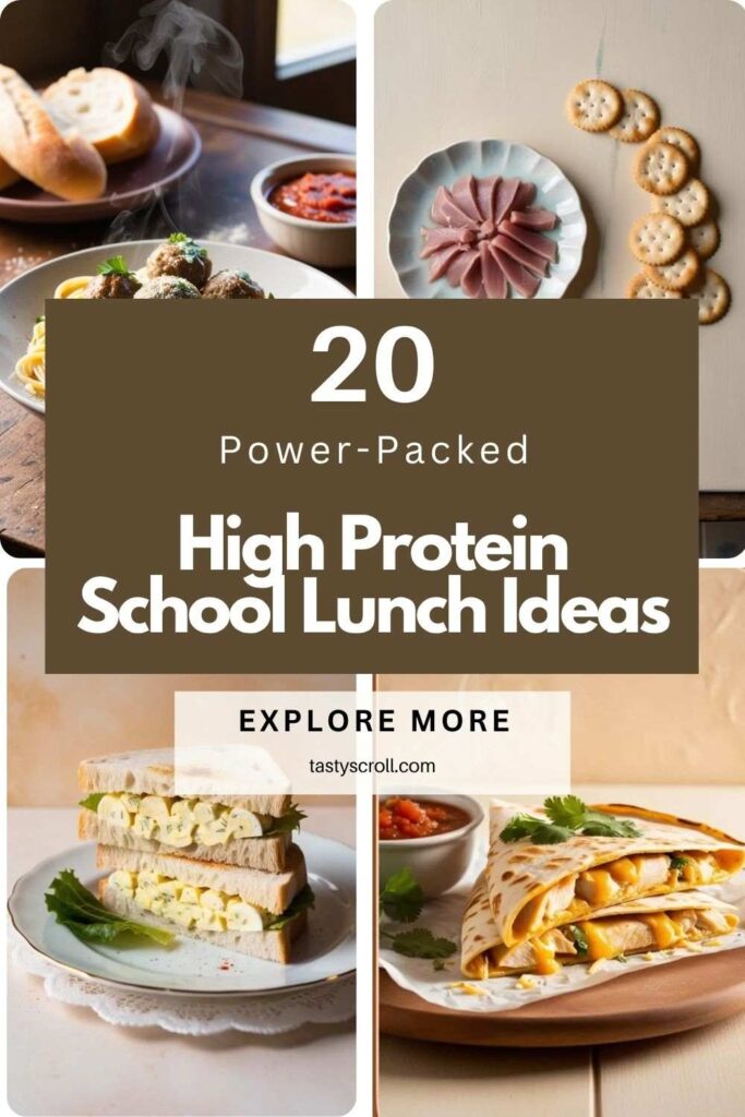 High Protein School Lunch Ideas
