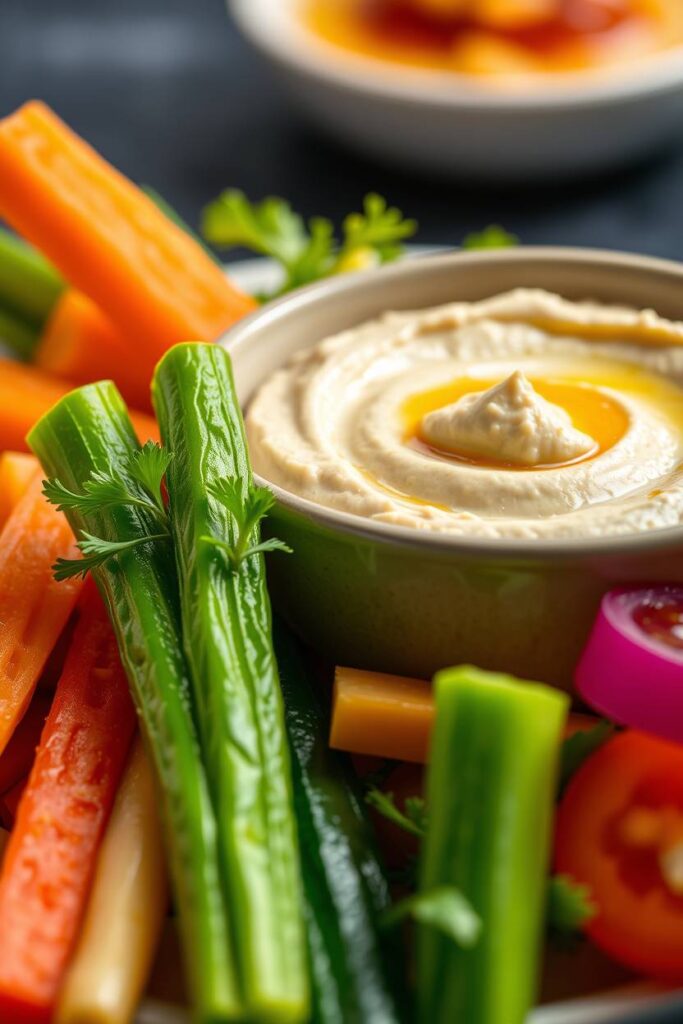 Hummus and Veggie Sticks