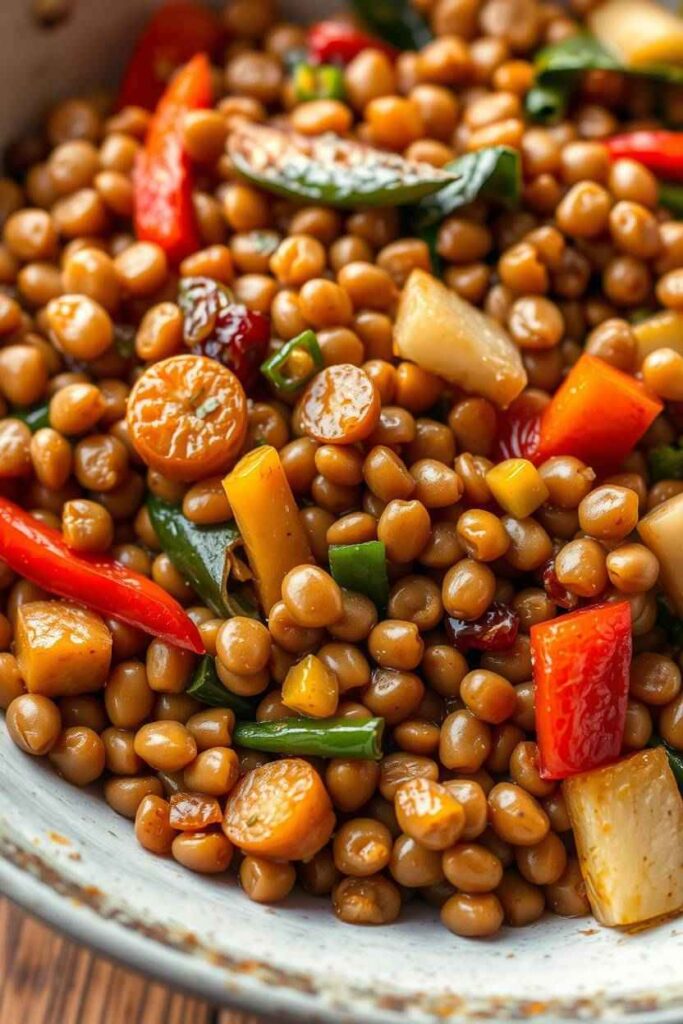 Lentil and Vegetable Stir-Fry