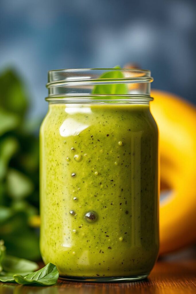 Protein Smoothie with Banana and Spinach