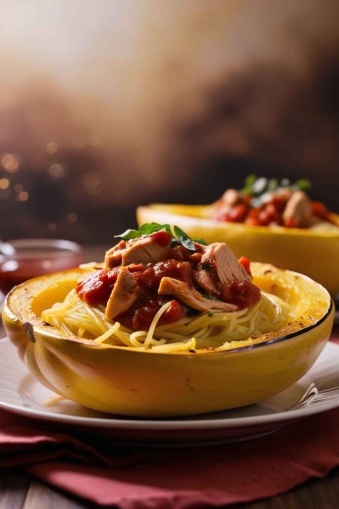 Spaghetti Squash with Turkey Marinara