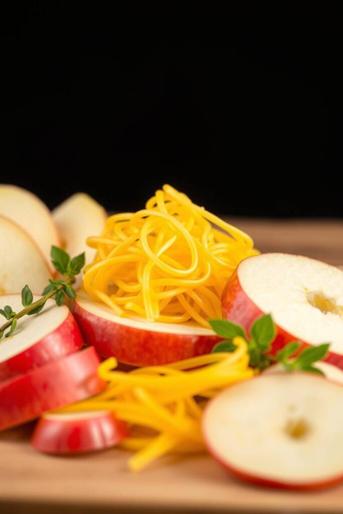 String Cheese and Apple Slices