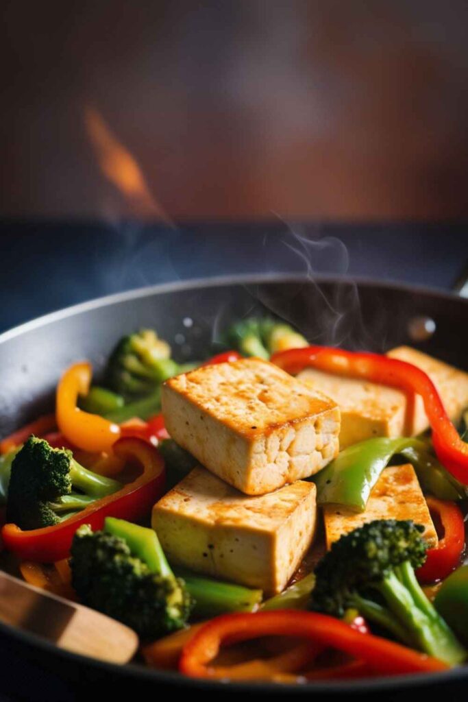 Tofu Stir-Fry with Bell Peppers and Broccoli