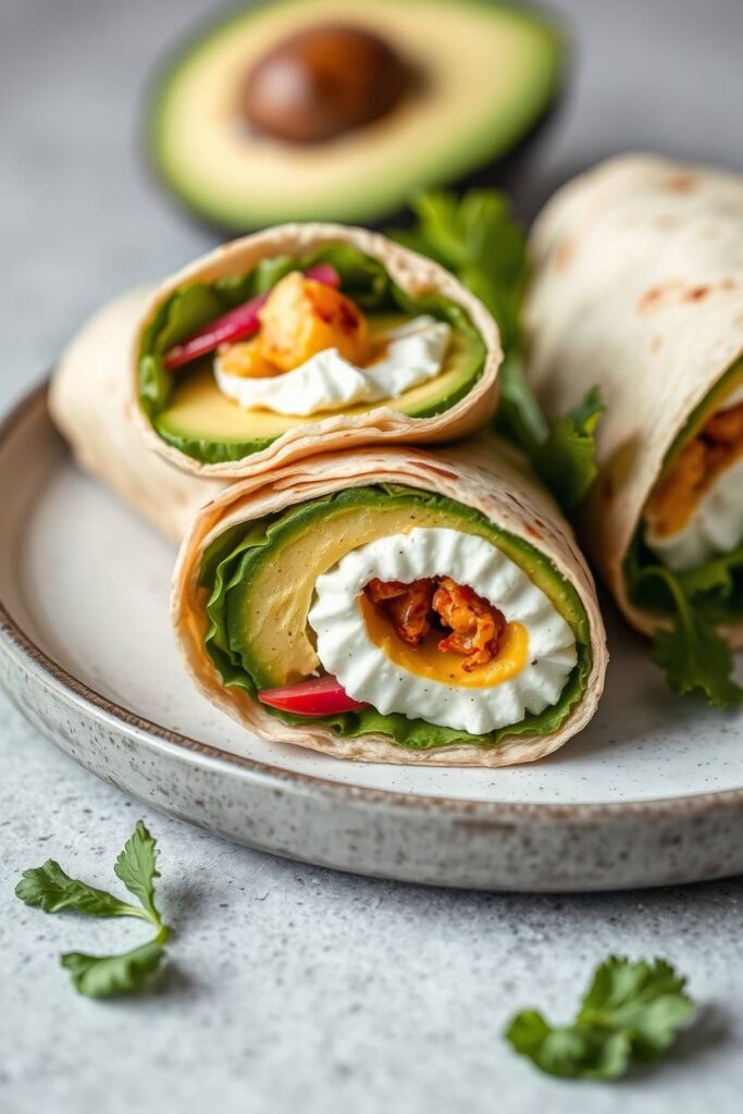 Avocado Egg White Wrap