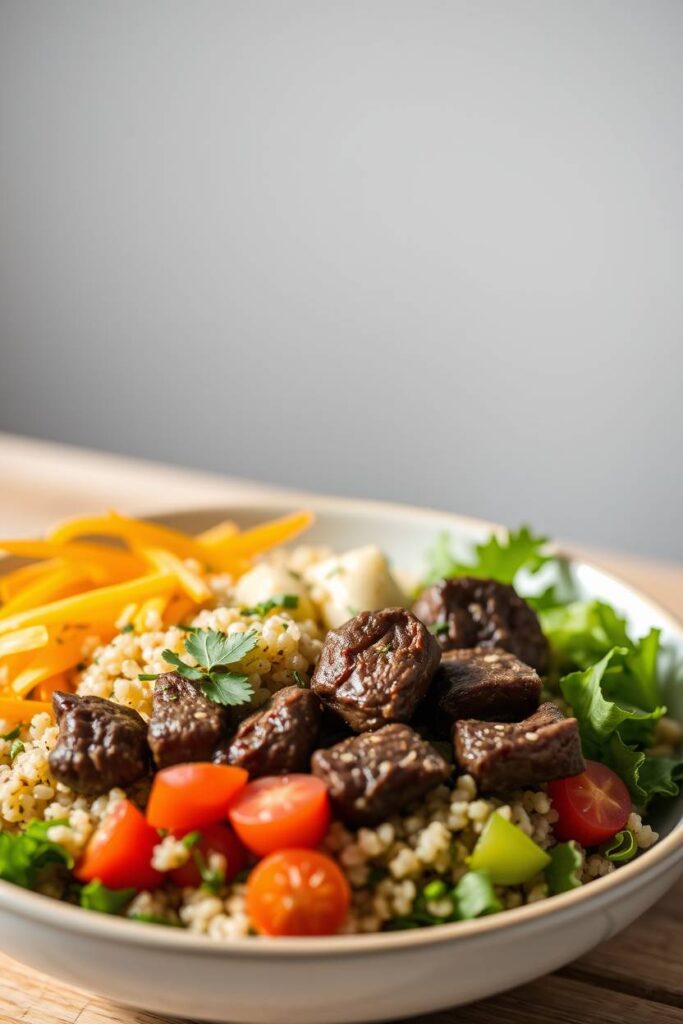 Beef and Quinoa Bowl