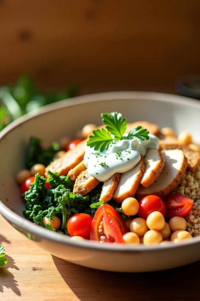 Chicken and Chickpea Power Bowl