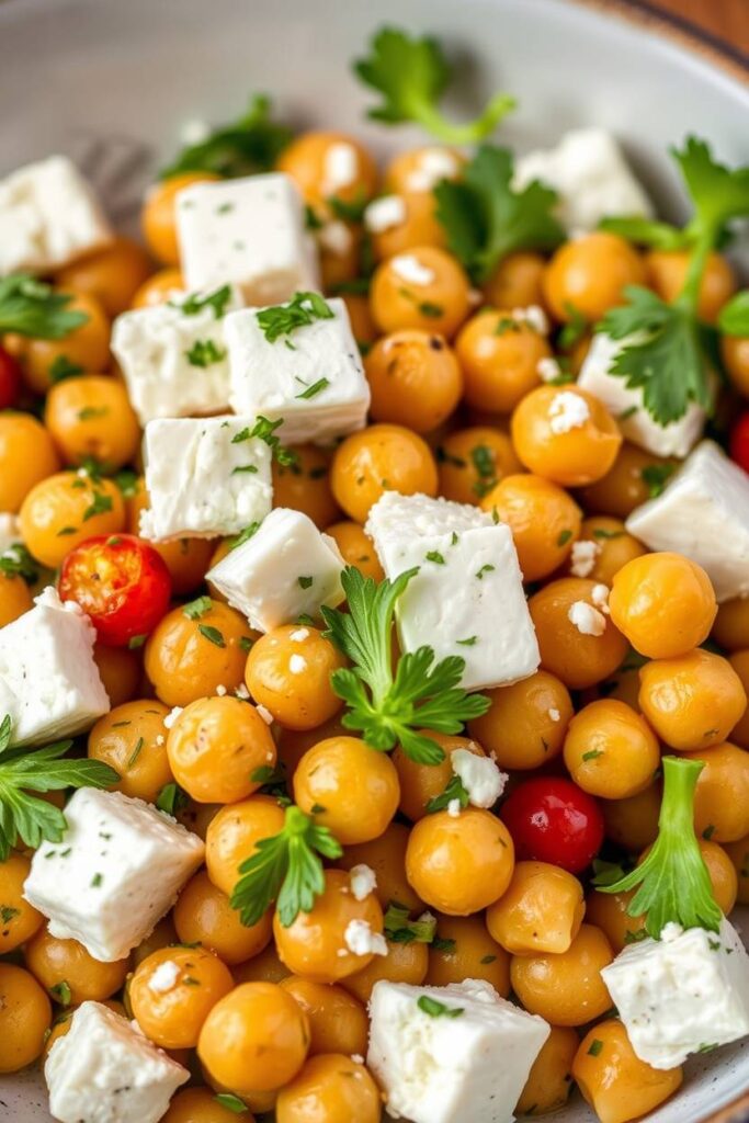 Chickpea Feta Greek Salad