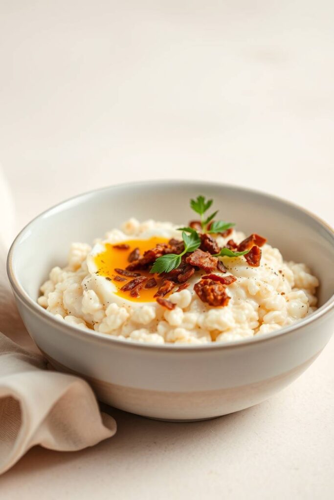 Egg White Savory Oatmeal