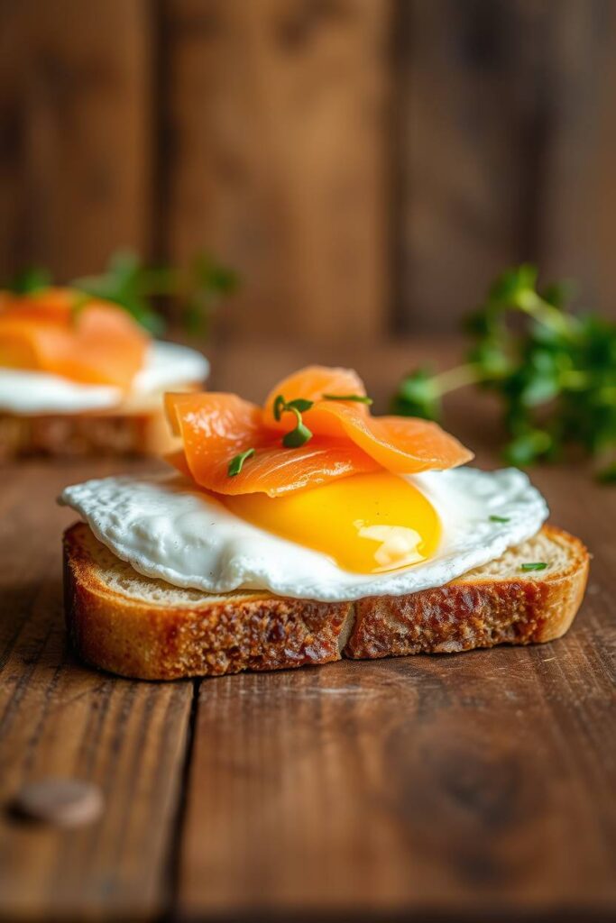 Egg and Smoked Salmon Toast