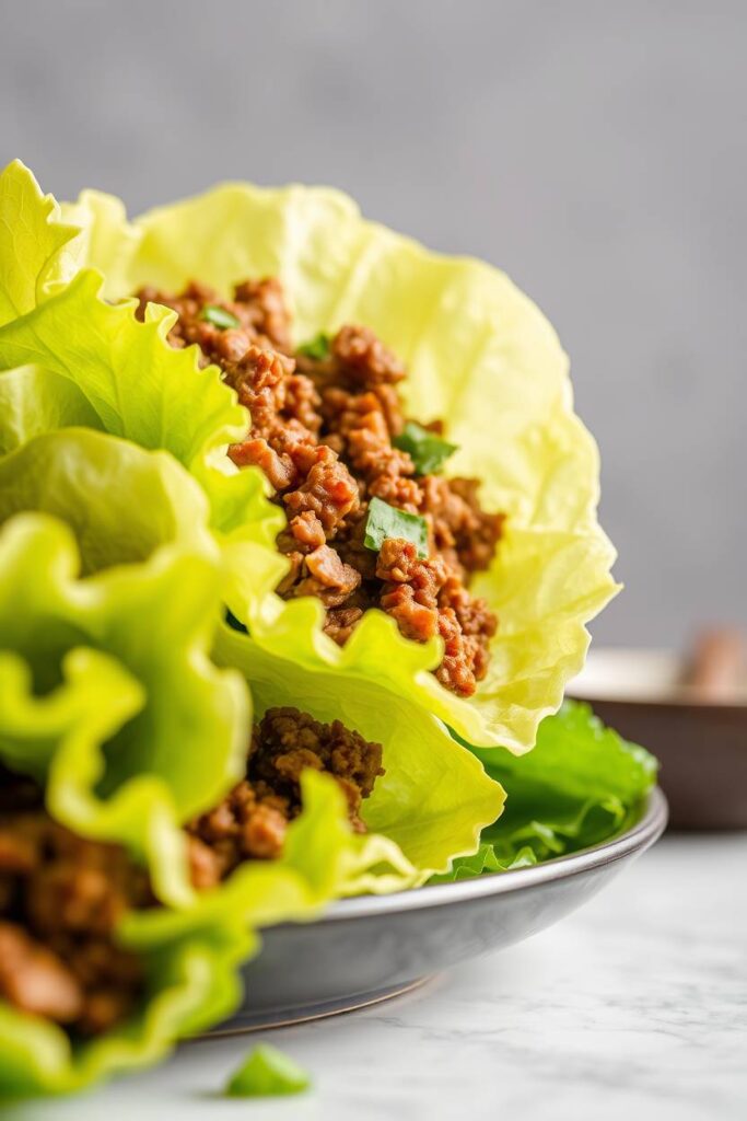 Ground Beef Lettuce Wraps