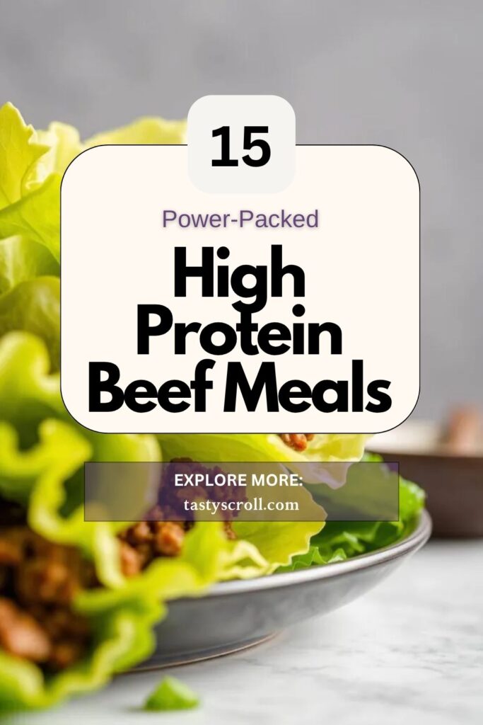 High Protein Beef Meals