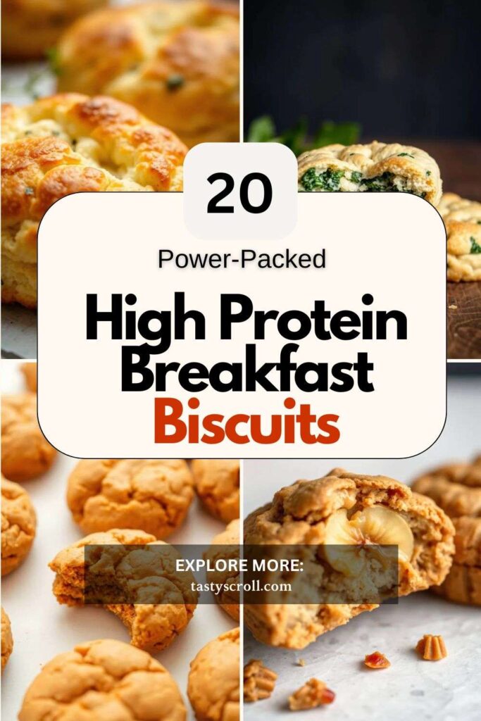 High Protein Breakfast Biscuits