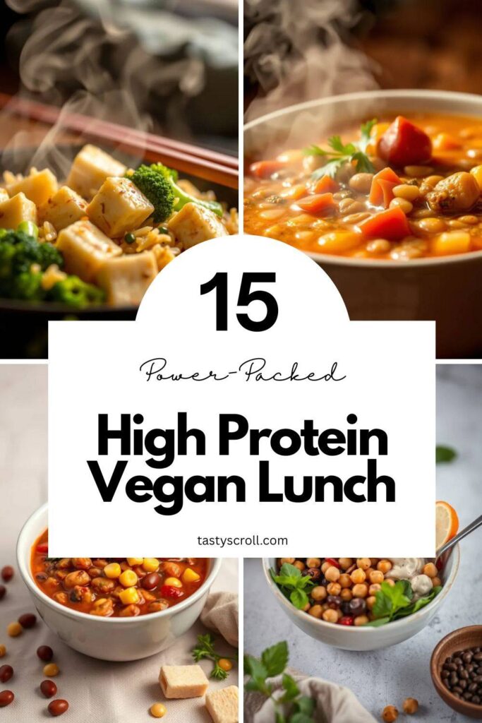 High Protein Vegan Lunch