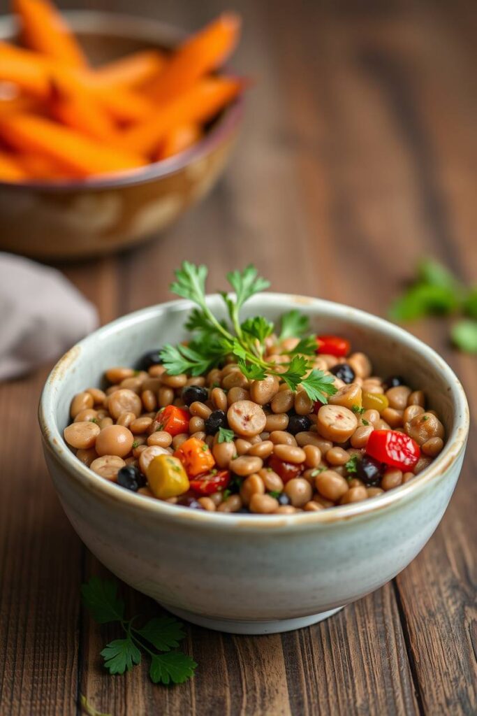Lentil and Roasted Veggie Bowl