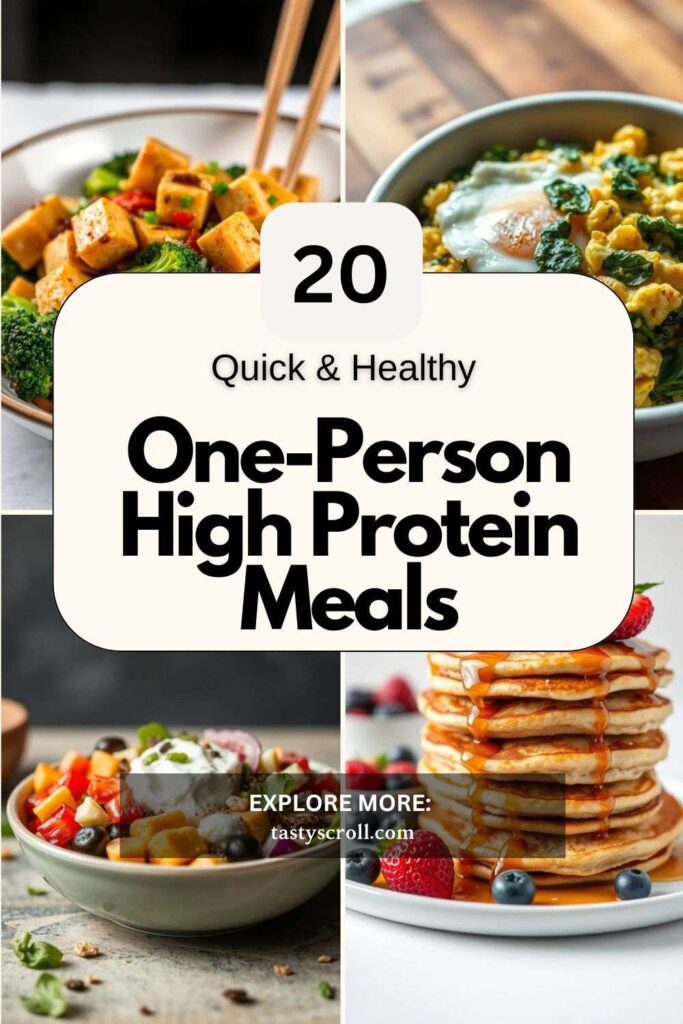 One-Person High Protein Meal