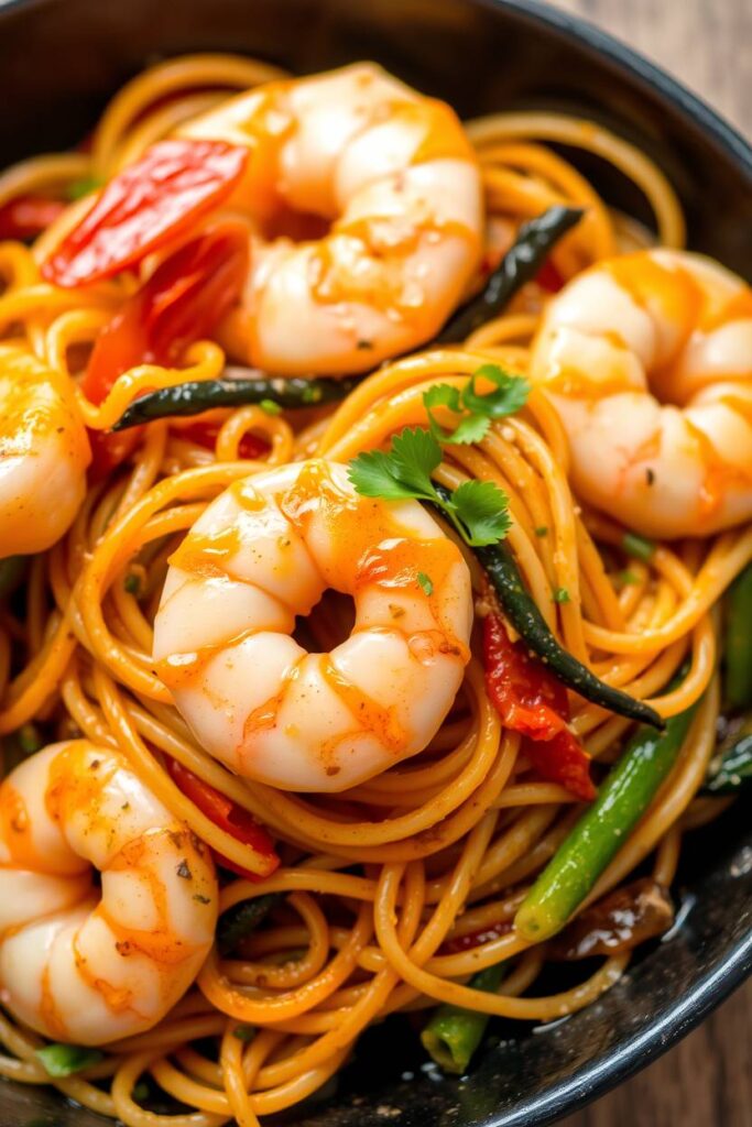 Shrimp and Zoodle Stir-Fry