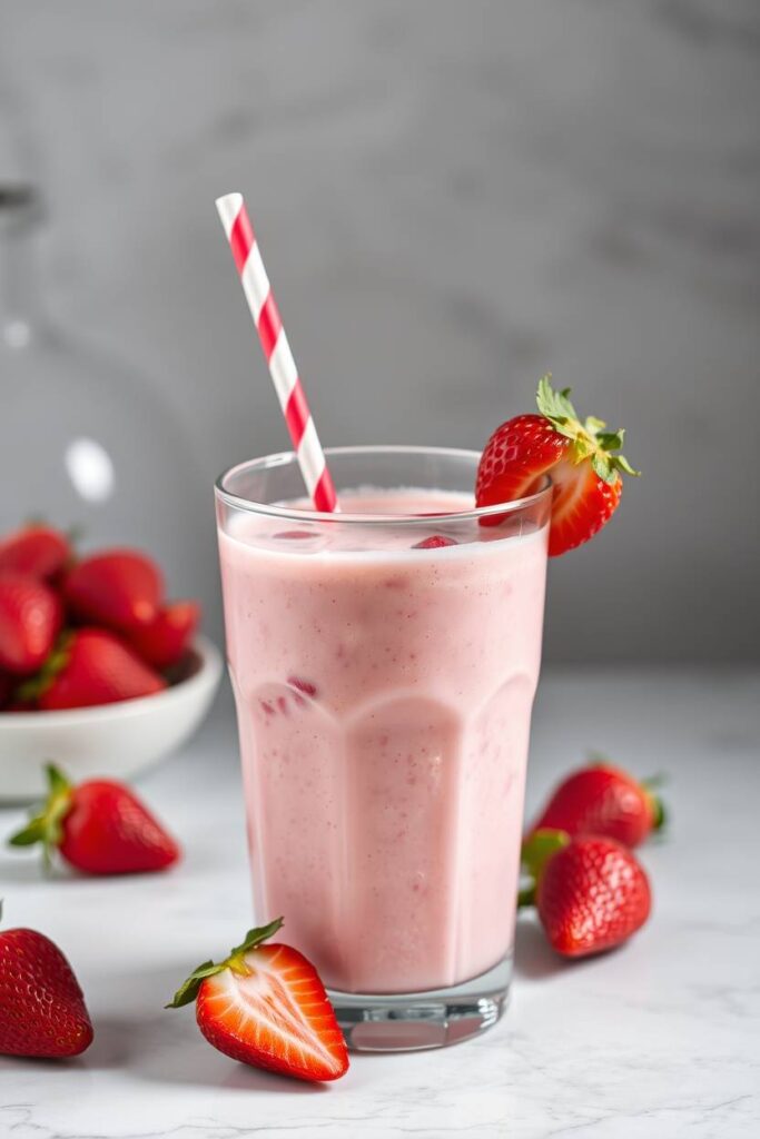 Strawberry Cottage Cheese Smoothie