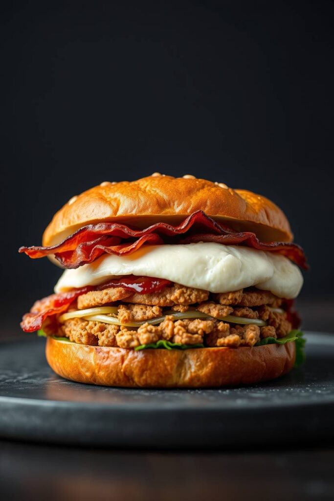 Tempeh Bacon Breakfast Sandwich