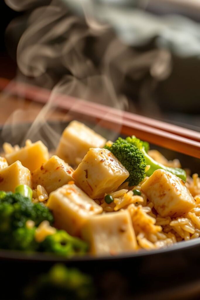 Tofu Stir-Fry with Broccoli and Brown Rice