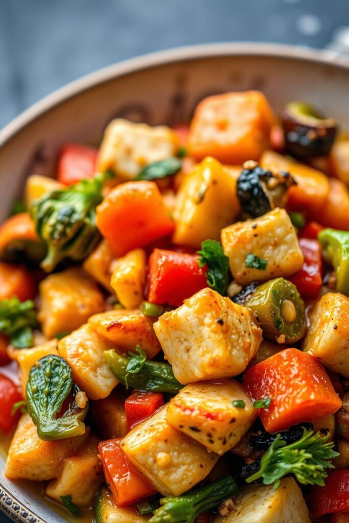 Tofu and Veggie Vegan Casserole