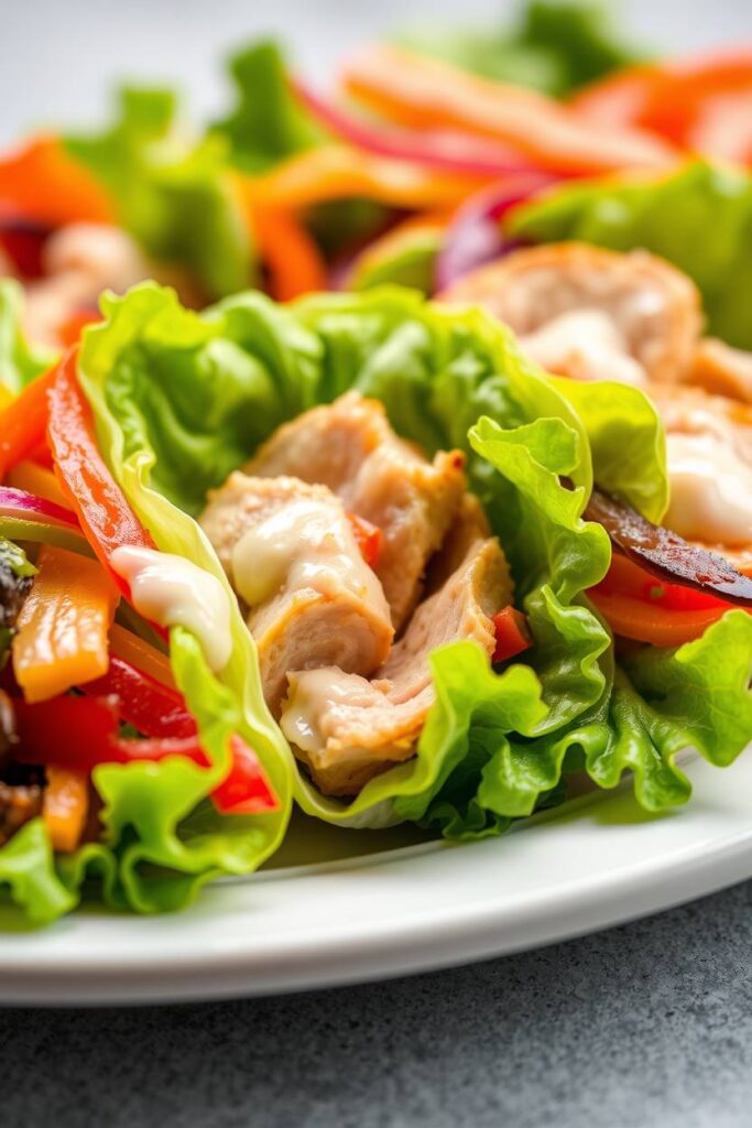 Turkey and Veggie Lettuce Wraps