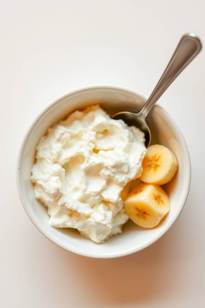 Banana Cottage Cheese Bowl
