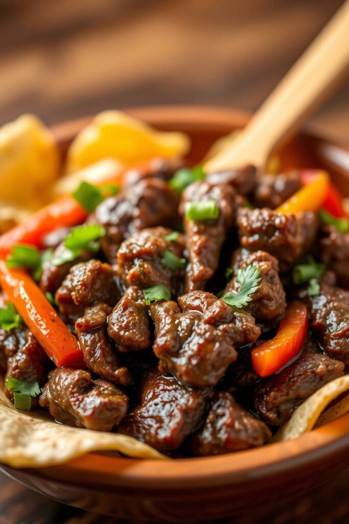 Beef Fajita Bowl with Brown Rice