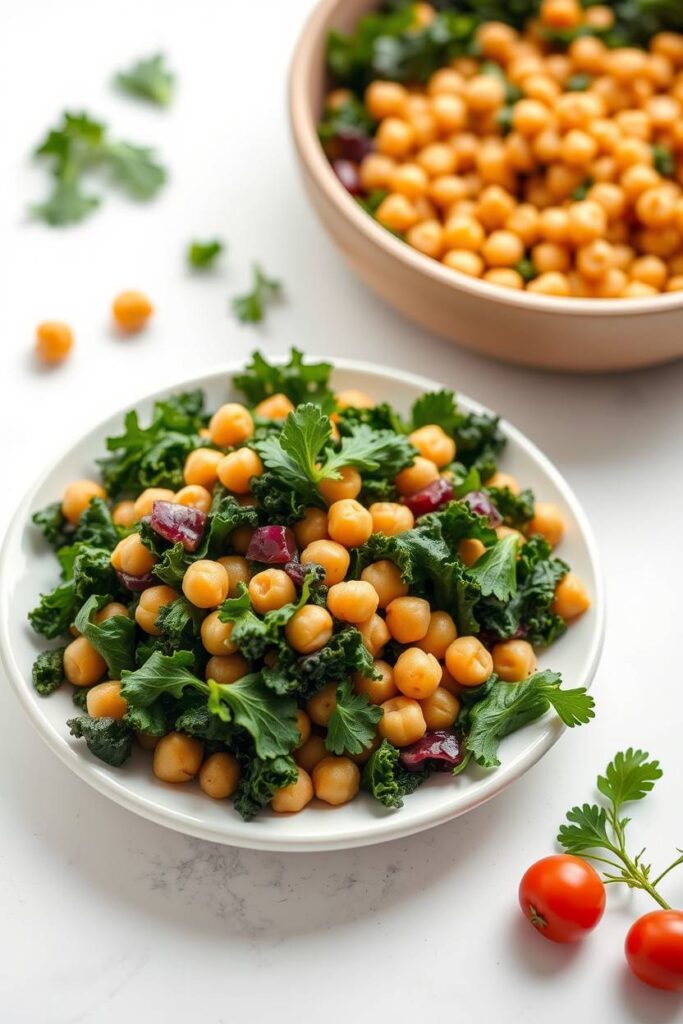 Chickpea and Kale Protein Salad