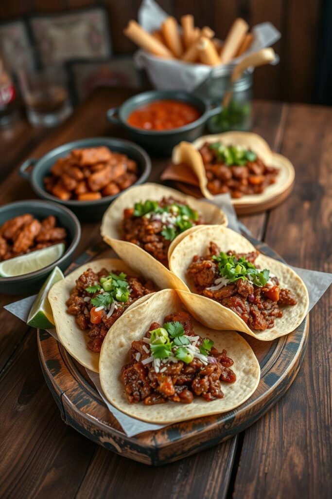 Classic Beef and Bean Tacos