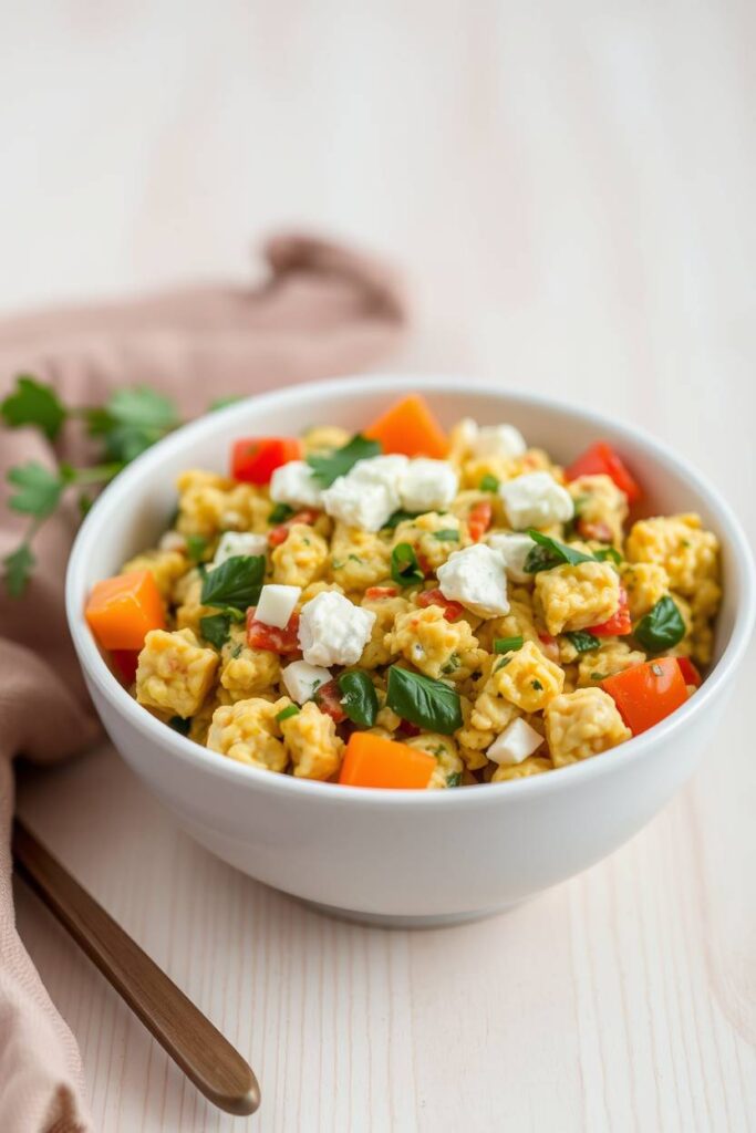 Cottage Cheese and Veggie Scramble